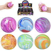 Squish & Stretch Marbleized Gummi Ball For Kids -Assorted