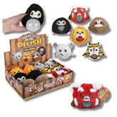 Squeezy Bead Plush Zoo Animal Kids Toys In Bulk - Assorted
