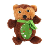 Wholesale New Christmas  Style  Bear Molar Squeaky Plush Chew Dogs Toy