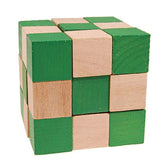2" Wooden Magic Cube Puzzle – Fun and Challenging Brain Teaser for All Ages