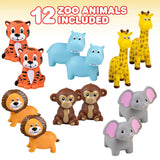 2" Vinyl Zoo Animals – Miniature, Durable Toy Figures in Assorted Animal Designs