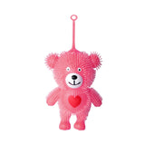 Teddy Bear Shape Light Up Flashing Puffer Ball Toy For Kids