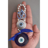 Blue Evil Eyes With OM Design With Blue Pendent Decoration Hanging Ornament For Car, Home Décor For Blessing