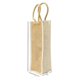 High Quality Jute With Strap Bottle Bag For Daily Use
