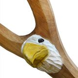 Hand-Carved Wooden Animal Slingshots - Assorted