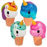 Squishy Fidget Unicorn Ice Cream Toy For Kids - Assorted