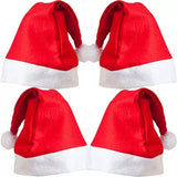 Christmas Xmas Caps Hat With Pom Pom For Kids & Adults Free Size-MOQ 24 Packs