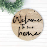 Door Hanging, welcome,