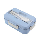 Wheat Straw Lunch Box Containers For Adults & Kids 3 in 1 Compartment