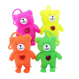 Teddy Bear Shape Light Up Flashing Puffer Ball Toy For Kids