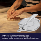1pc Durable Aluminum Tortilla Press - Large 8 Diameter for Perfect Tortillas