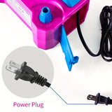0507TA 600W Portable Electric Balloon Pump - Dual Nozzle Inflator with 2 Tying Tools for Easy Balloon Tying - Perfect for Party Decoration with US Plug and 110V-130V Operating Voltage