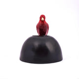 A Thirsty Bird Sitting Upon A Bowl Of Water Piece Of Art