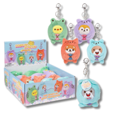 Soft Plush Dressed Animals Backpack Clip On Keychain Toy - Assorted