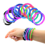 Tie Dye Bead Bracelet 8.5" (Dozen = $10.49)