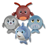 Sea Life Plush Balls Kids Toy In Bulk - Assorted
