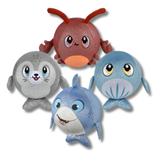 Sea Life Plush Balls Kids Toy In Bulk - Assorted