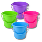 Multi Color Bucket Beach Toy For Kids in Bulk - Assorted