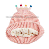 Adorable Crown Beanie Hats For Kids Wholesale - Assorted