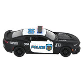 5" Die-Cast Pull-Back Chevy Police and Firefighter Camaro - Assorted