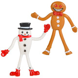 Christmas Bendable Figures Kids Toy In Bulk - Assorted