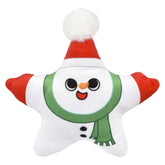Soft Plush Stuffed Christmas Star Themed Kids Toy - Assorted
