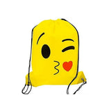 Emoticon Drawstring Bagpack kids toys In Bulk
