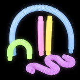 Glow In The Dark Pop Fidget Tube Kids Toy - Assorted