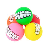 2808GP Dog Chewing Rubber Ball  Squeaky Cleaning Tooth Dog Chew Toy Home Funny Chewing Ball For Dogs Bite Resistant Pet Supplies