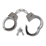 Diecast Metal Handcuffs Counter Top Display Box