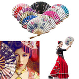 Chinese Style Hand Held Fans Personalized Pattern Silk Bamboo Folding Fans Handheld Wedding Hand Fan Cool Bamboo Flower Fan
