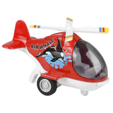 Die Cast Pull Back Helicopter For Kids Toys In Bulk- Assorted