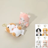 Stuffed Cat Plush Doll Keychains Kids Toy - Assorted