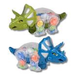 Light-Up Triceratops Toy For Kids - Assorted