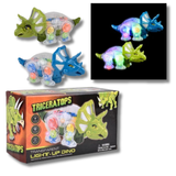 Light-Up Triceratops Toy For Kids - Assorted