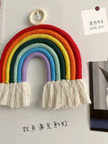 27june INS Colorful Rainbow Hand-Woven Wall Ornaments
