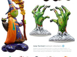 0407BA Window Halloween Decoration Props Toy Balloon 4D Standing Witch Dead Tree Pumpkin Shape Cartoon Balloon Oversized