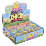 Pop Up Easter Chick Eggs Toy In Bulk - Assorted