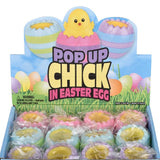 Pop Up Easter Chick Eggs Toy In Bulk - Assorted
