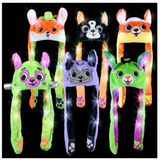Halloween Themed Popping Ear Light Up Hat For Kids - Assorted
