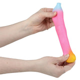 Stretchy Rainbow Banana Kids Toy In Bulk - Assorted
