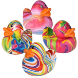 Large Rubber Printed Duckies Toy For Kids - Assorted