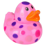 Polka Dot Patterned Rubber Ducky Kids Toy - Assorted