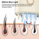 Scalp Oil Liquid Applicator Electric Head Comb Massager 625nm LED Light Therapy Vibration Medicine Hair Growth Massage Combs