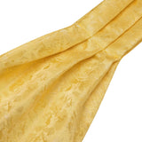 Barry.Wang Jacqaurd Silk Men's Ascot Pocket Square Cufflinks Sets