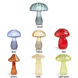 Mushroom Glass Vase Transparent Aromatherapy Bottle Creative Home Hydroponic Flower Table Simple Decoration
