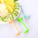 1007GG 1PC Potato Spiral Cucumber Blue Manual Cutter Carrot Spiralizer Spiral Salad Chopper Kitchen Gadget Home Vegetable Fruit Tool