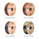 ERROR - eSUN Magic PLA 3D Filament Dual Color 3D Printer Filament 1.75MM 1KG Glitter Filament Dark Twinkling DIY 3D Artwork For Bamb Lab