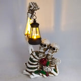 2307BA Halloween Horror Skeleton Skull Haunted House Ornaments Party Prop Bar Room Decor Bedroom Home Decoration Desk Accessories