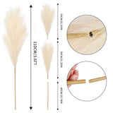 2808BA Artificial Pampas Grass 38''/97cm Tall Large Faux Pompas Grass Pompous Fluffy Fake Flowers for Vase Home Wedding Boho Decor